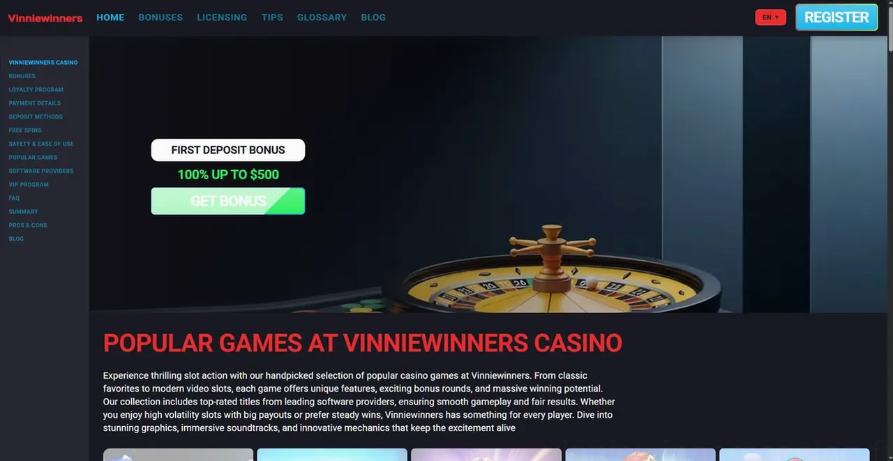 Vinniewinners Casino Casino