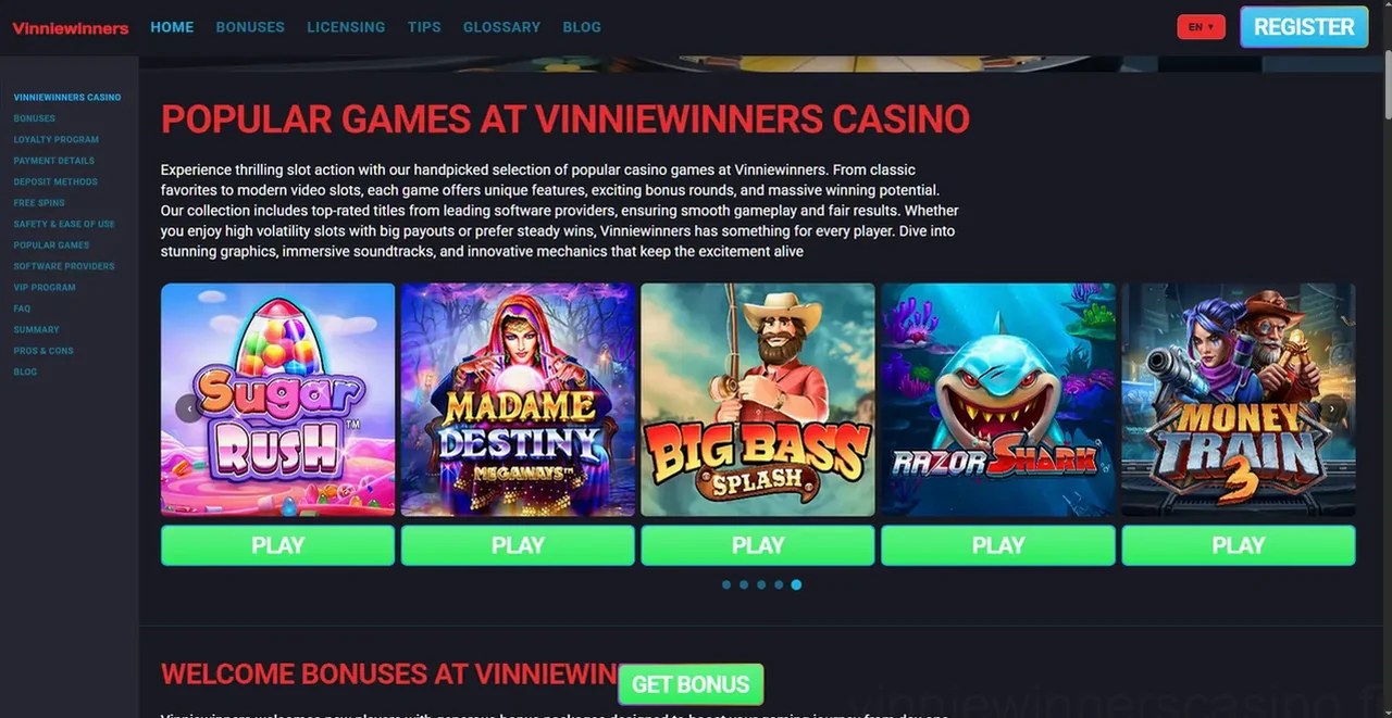 Vinniewinners Casino Casino